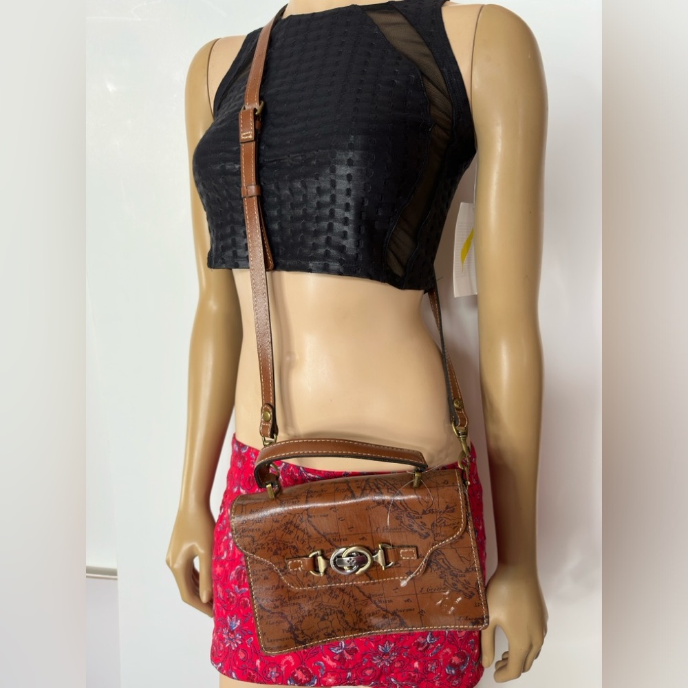 Patricia Nash Porcili brownGrass Top Handle/crossbody Bag